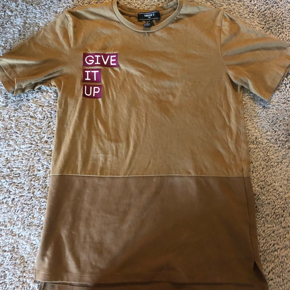 Forever 21 Two Toned "Give it Up" BF tee